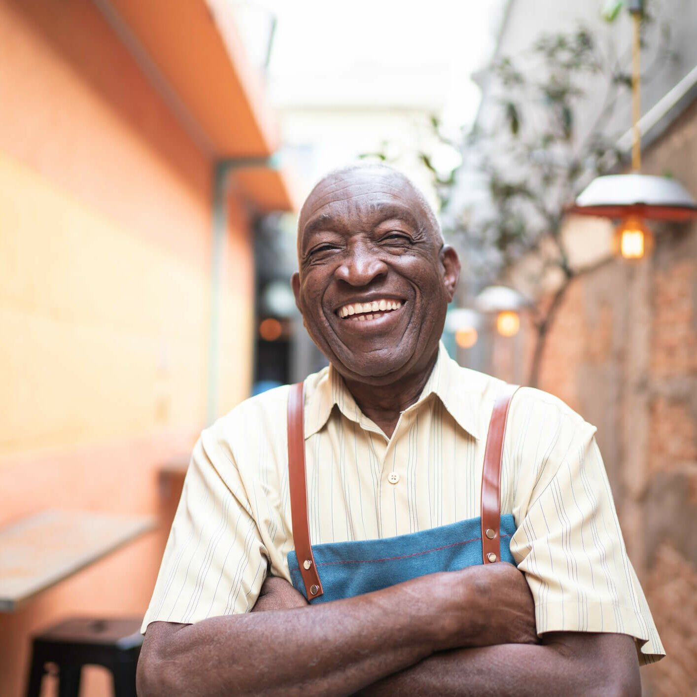 Smiling Business Owner - over 50 or owners of color